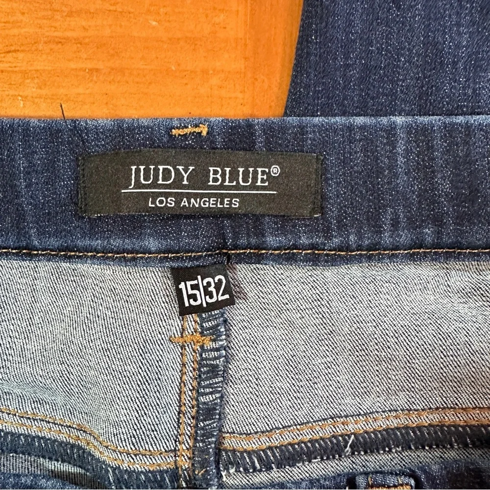 Judy Blue Dark Wash Pull-on Skinny Jeans - Size 15/32 - Picture 6 of 8